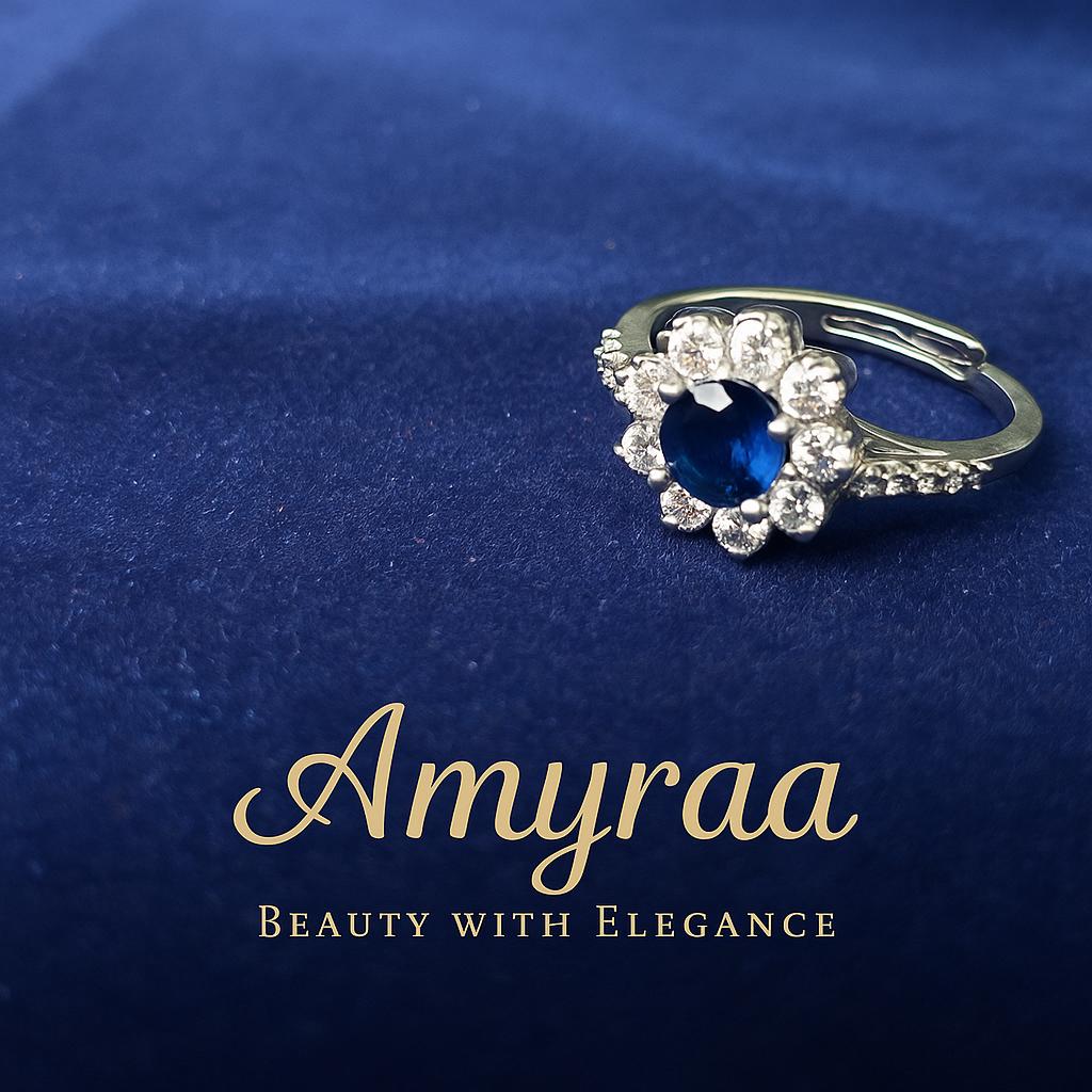 luxury sapphire and diamond ring