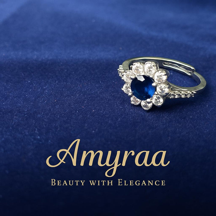 luxury sapphire and diamond ring