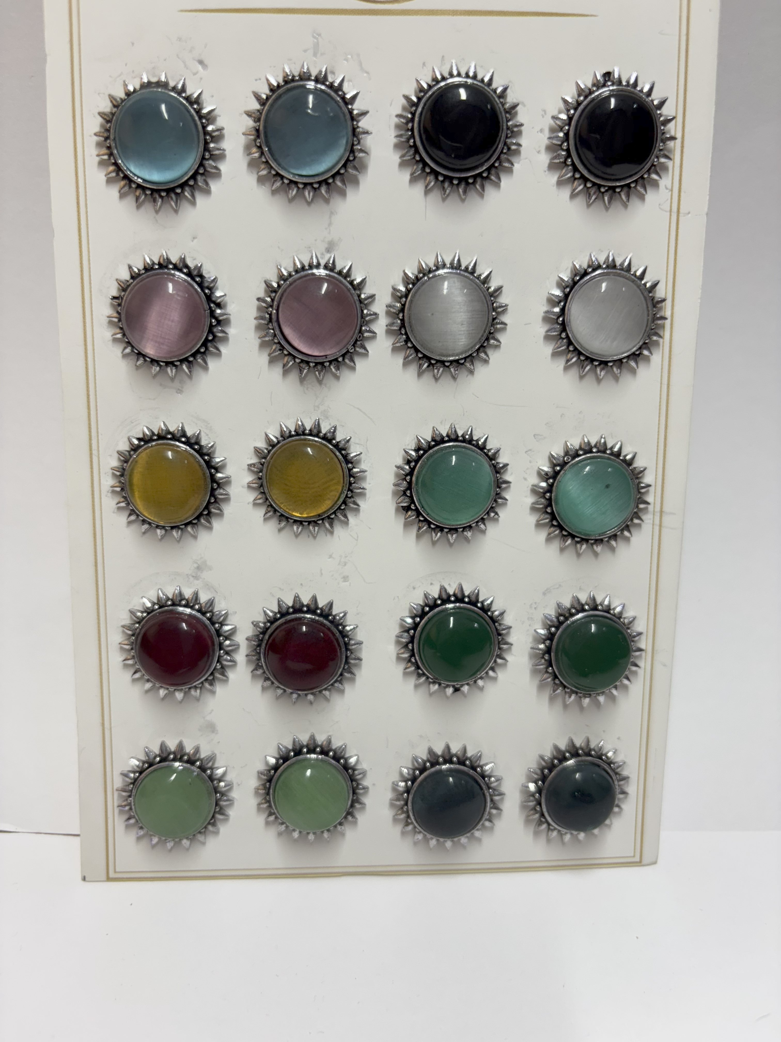 Classic Sunburst Stud Earrings – Amyraa Jewels