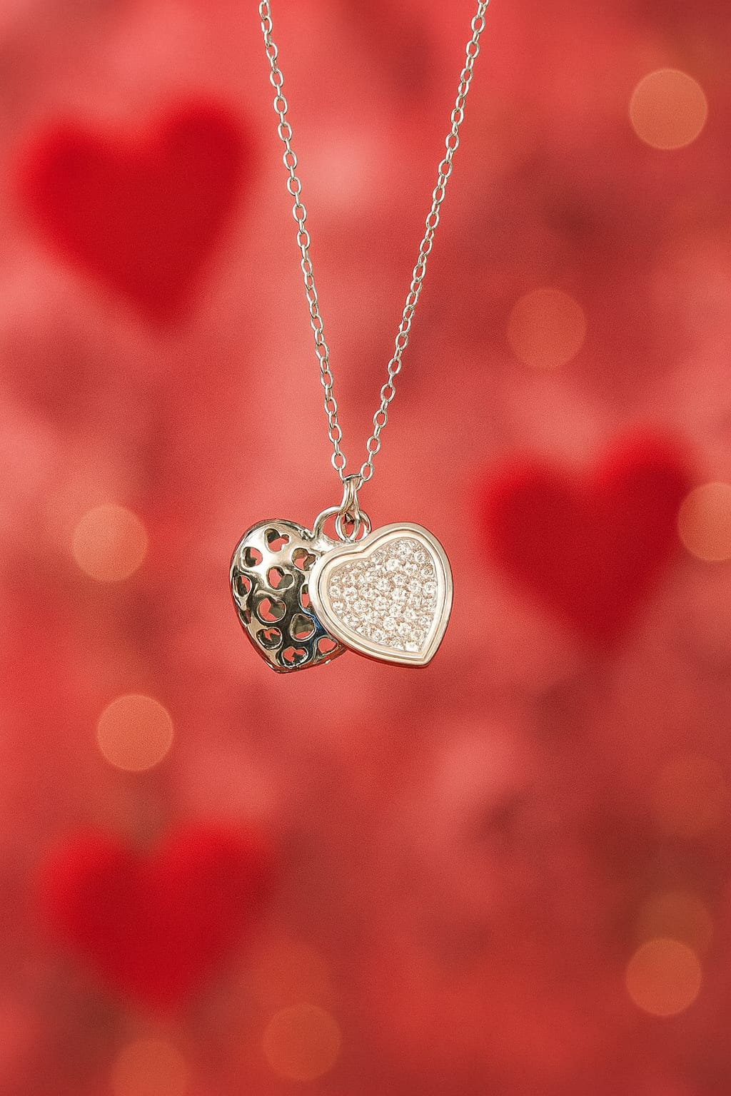 Romantic Heart Pendant Necklace