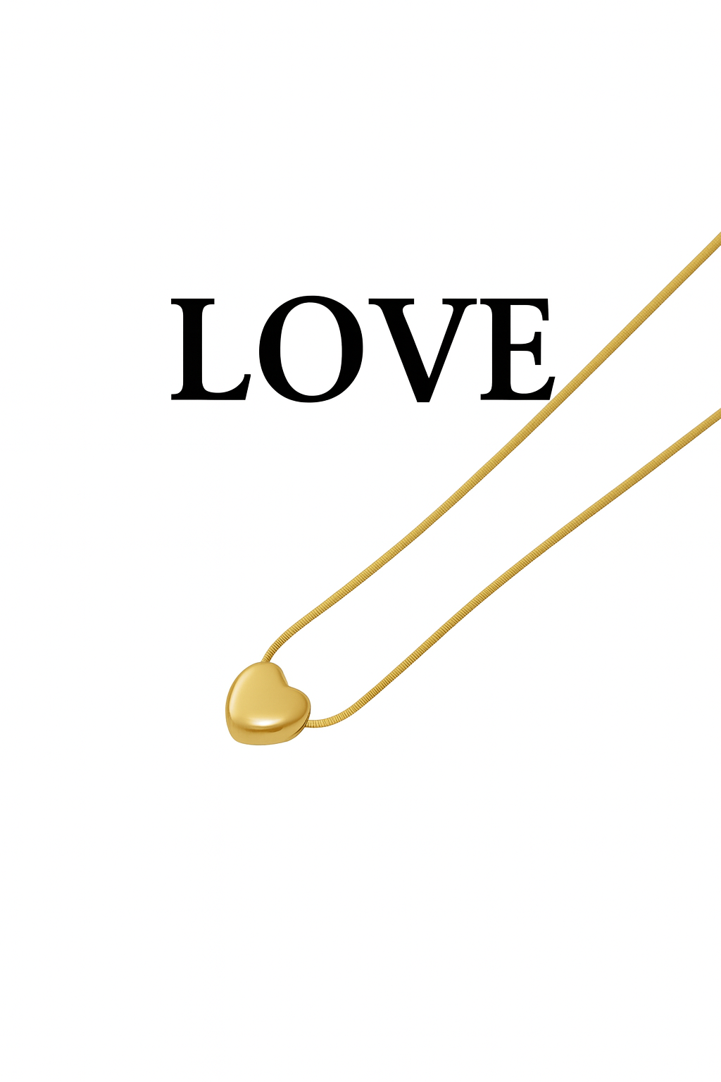 Minimalist Golden Heart Pendant