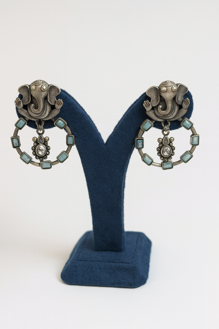 Lord Ganesha Hoop Earrings – Amyraa Jewels