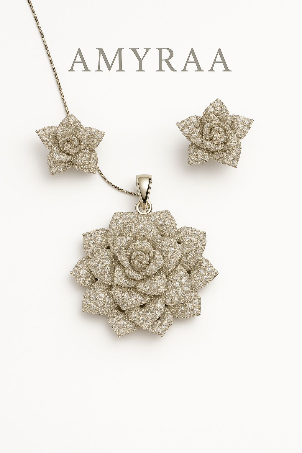 Eternal Rose Pendant Set