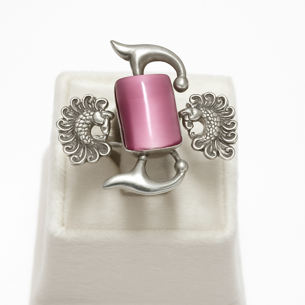 Regal Pink Stone Ring
