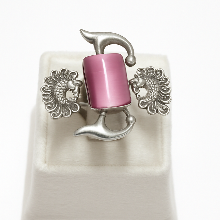 Regal Pink Stone Ring