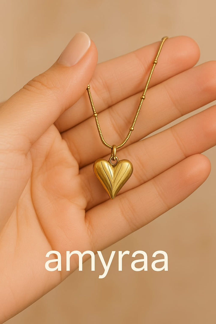 Vintage Gold Heart Pendant