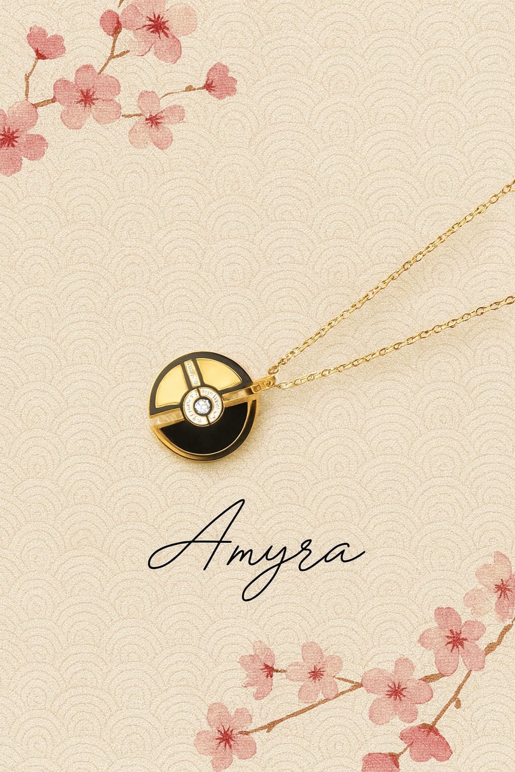 Contemporary Circle Pendant Necklace