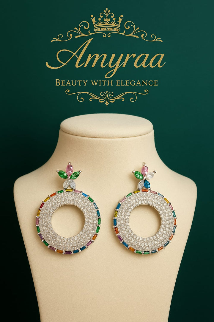 Celestial Radiance Hoop Earrings
