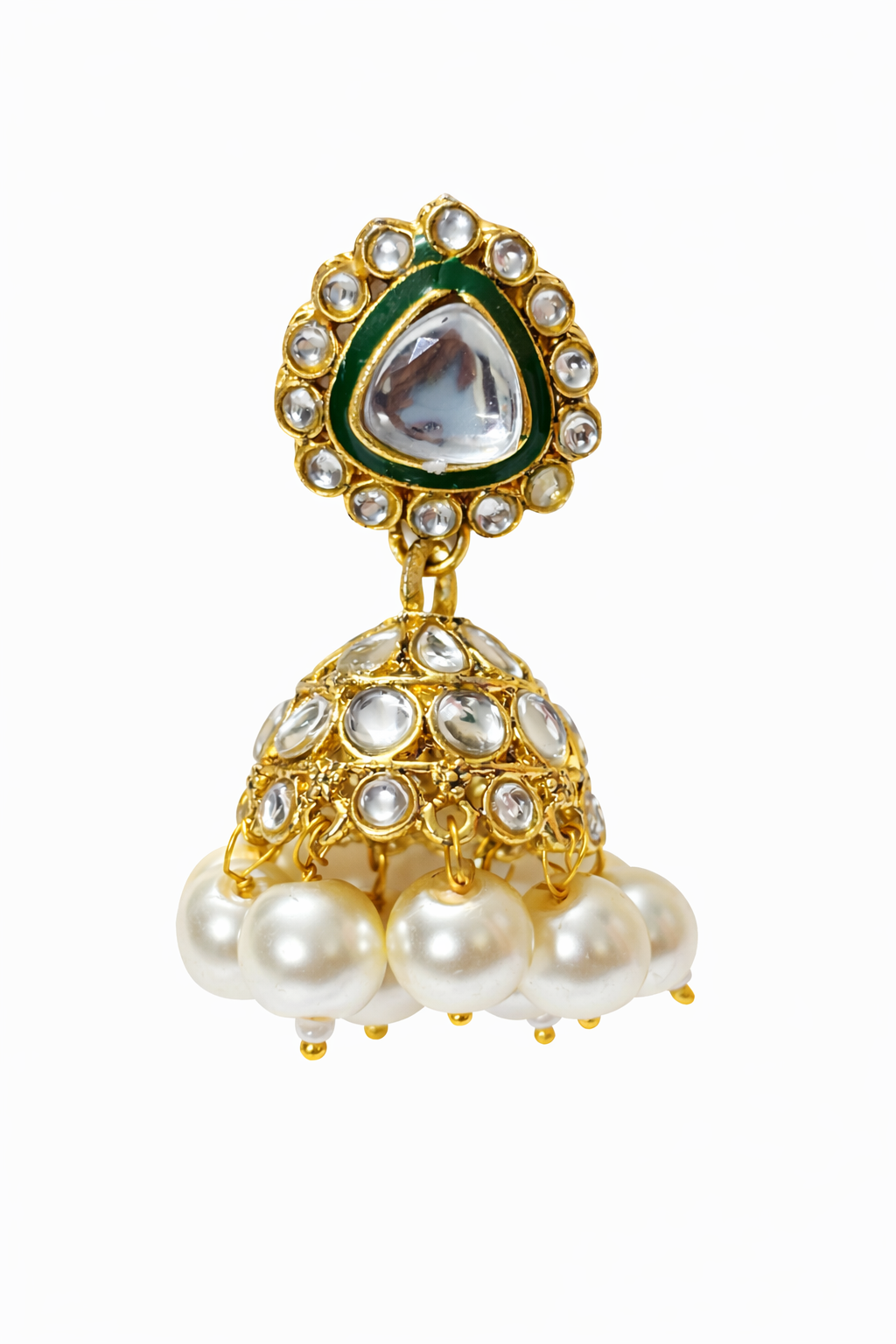 Graceful Kundan &amp; Pearl Bridal Set