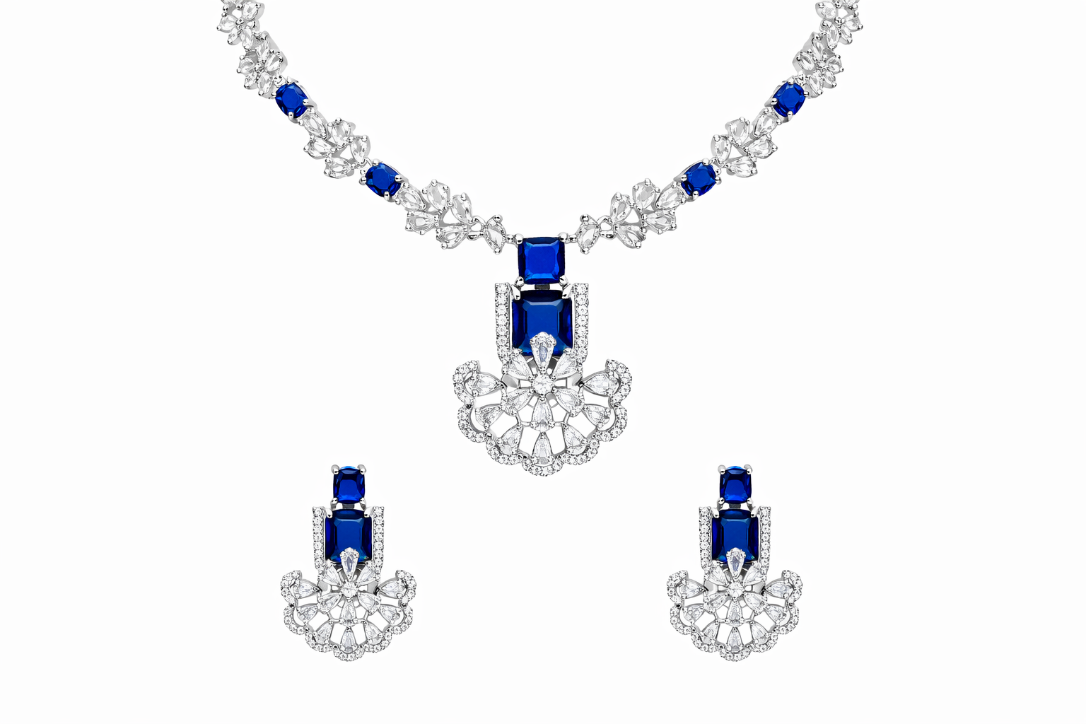 Sapphire Blossom Elegance Set