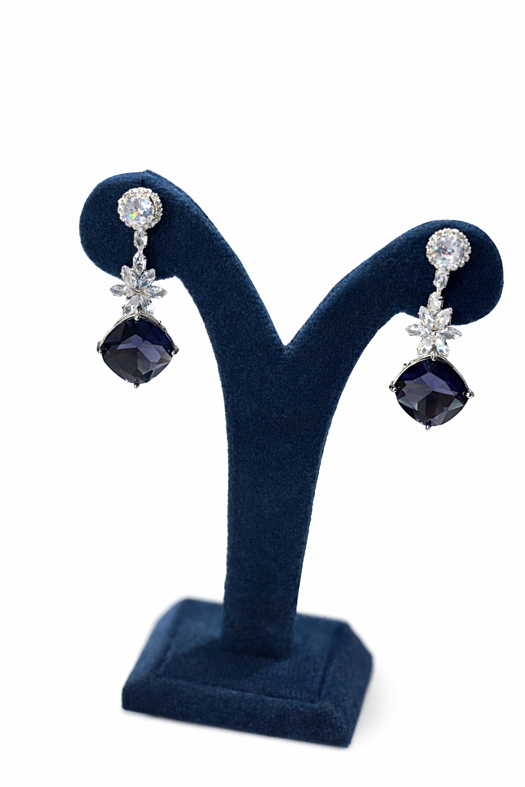 Royal Noir Diamond Drop Earrings