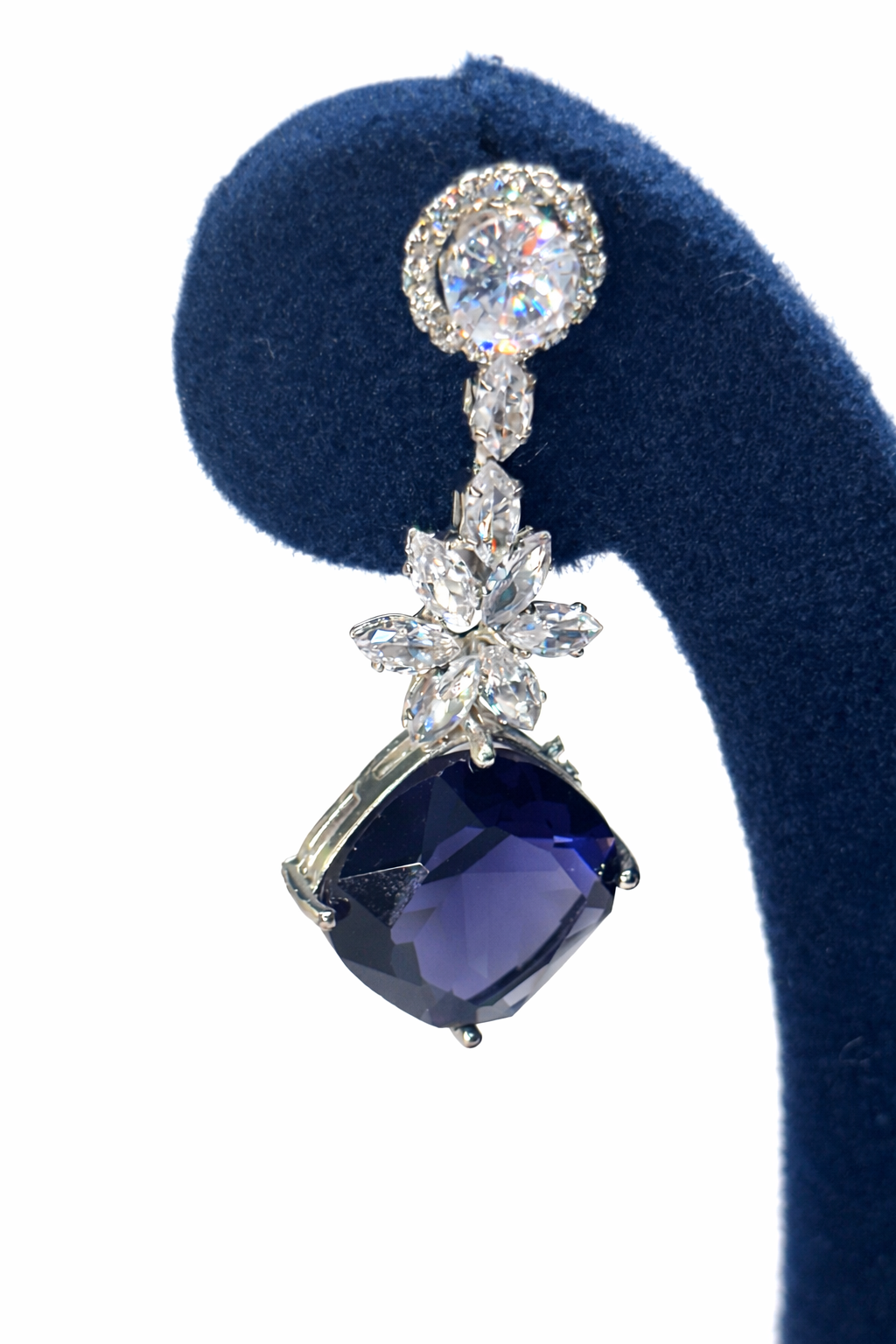 Royal Noir Diamond Drop Earrings