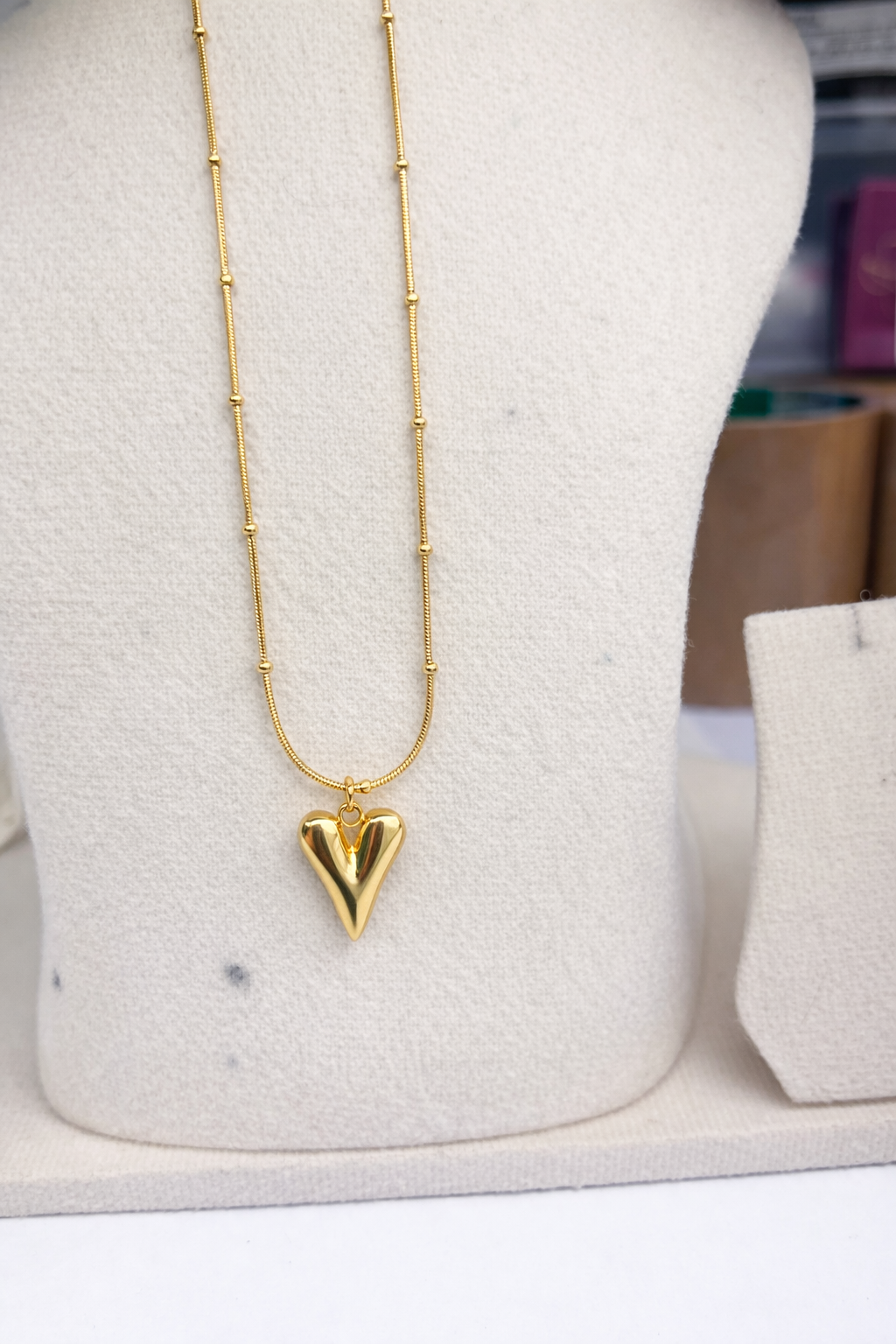 Vintage Gold Heart Pendant
