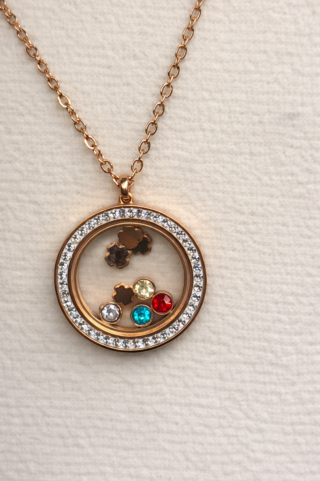 Gemstone Medallion Pendant Necklace