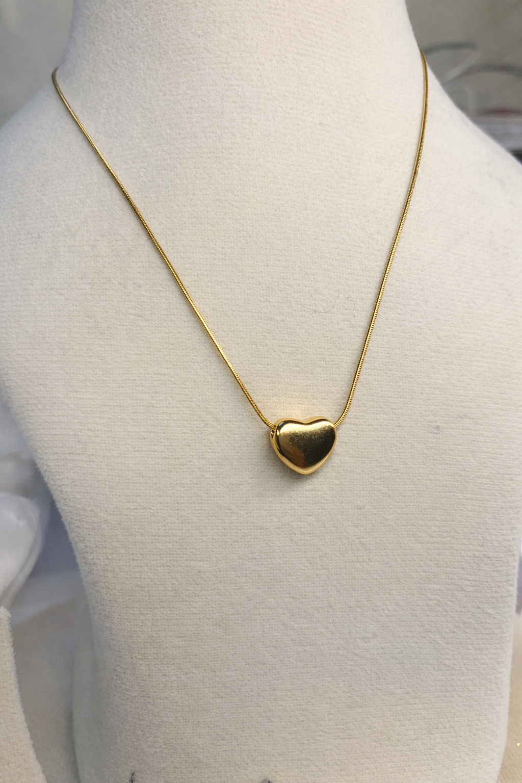 Minimalist Golden Heart Pendant