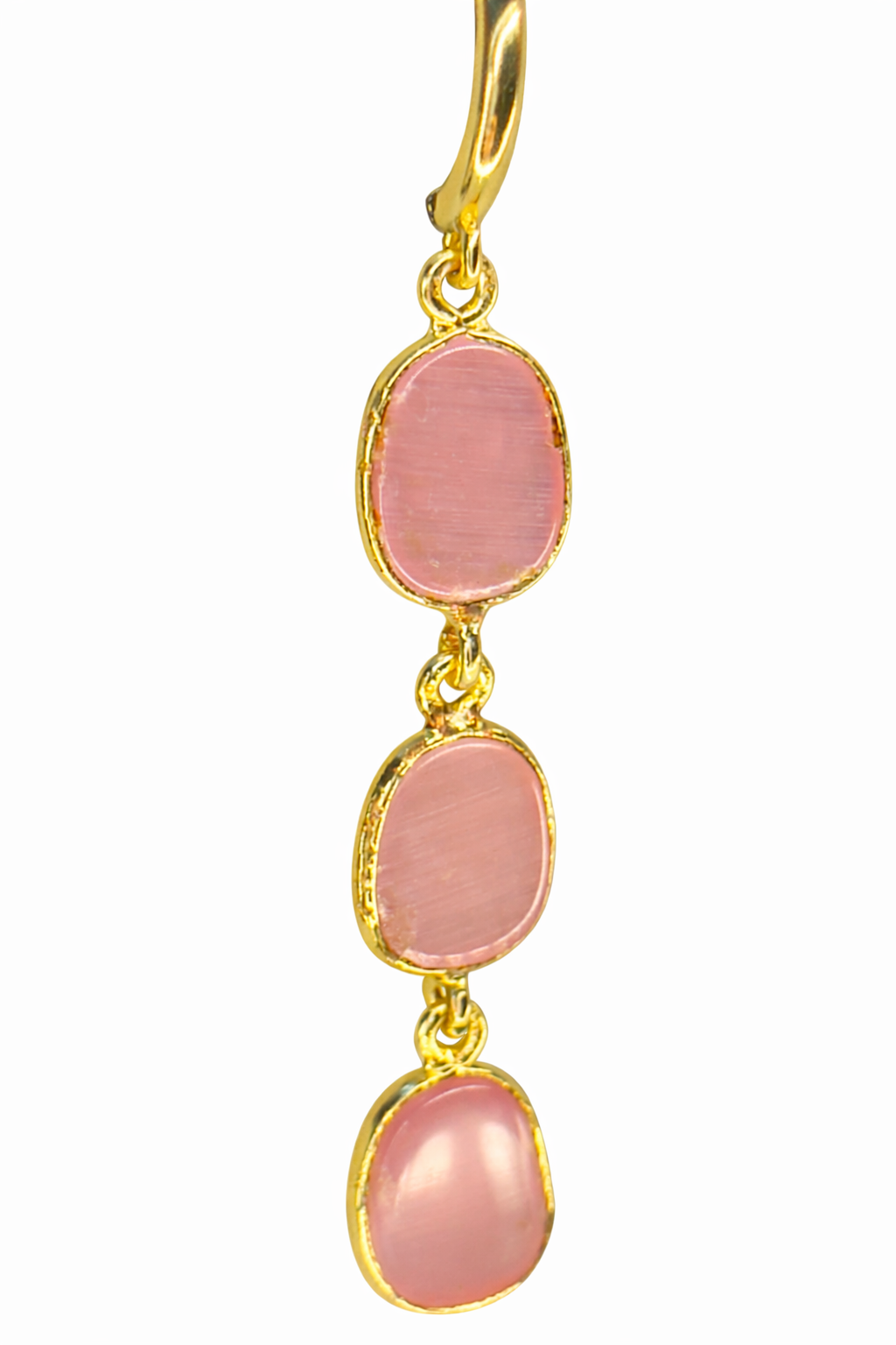 Elegant Aqua Chalcedony Drop Earrings