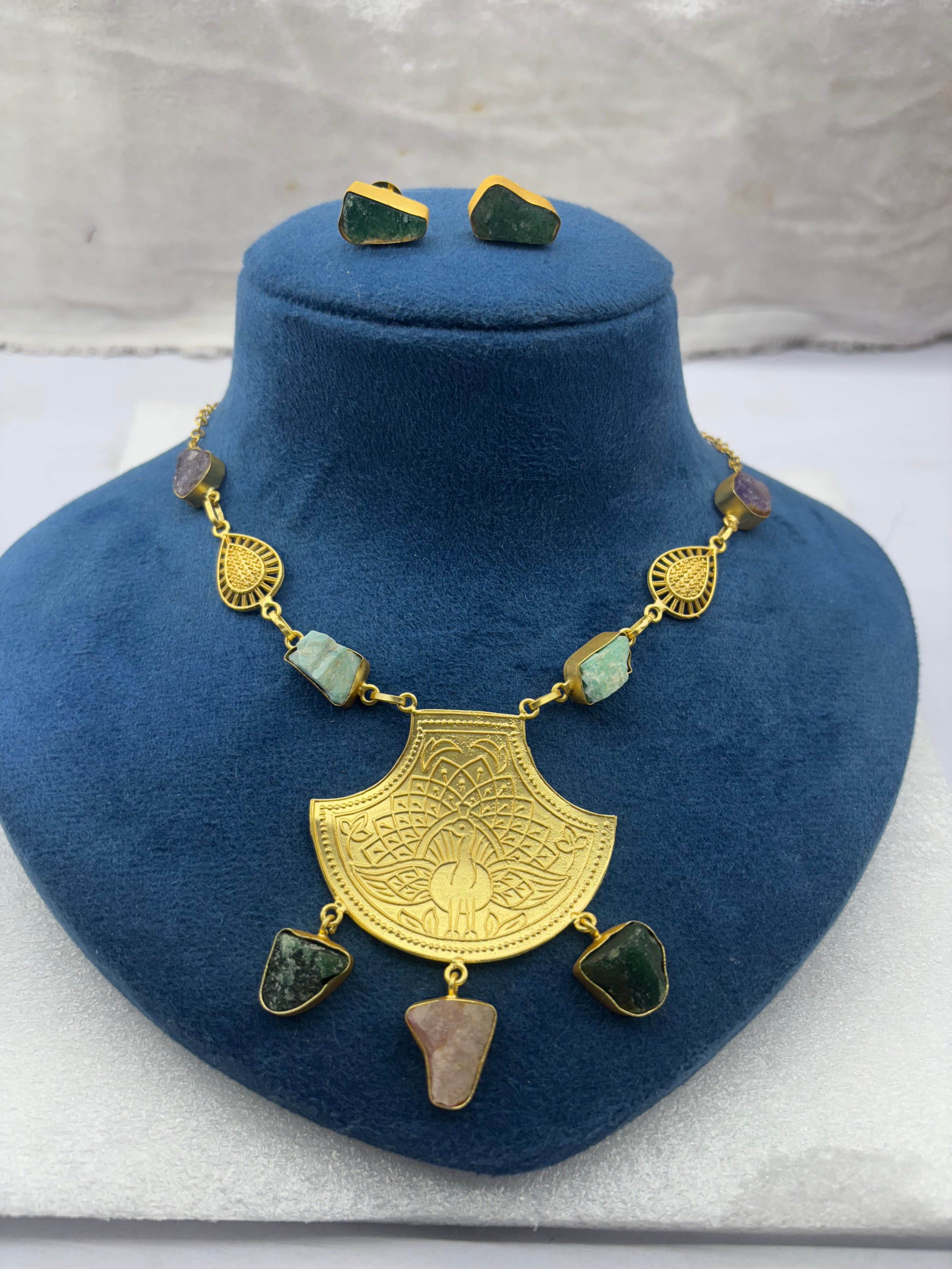 Royal Heritage Gemstone Necklace Set