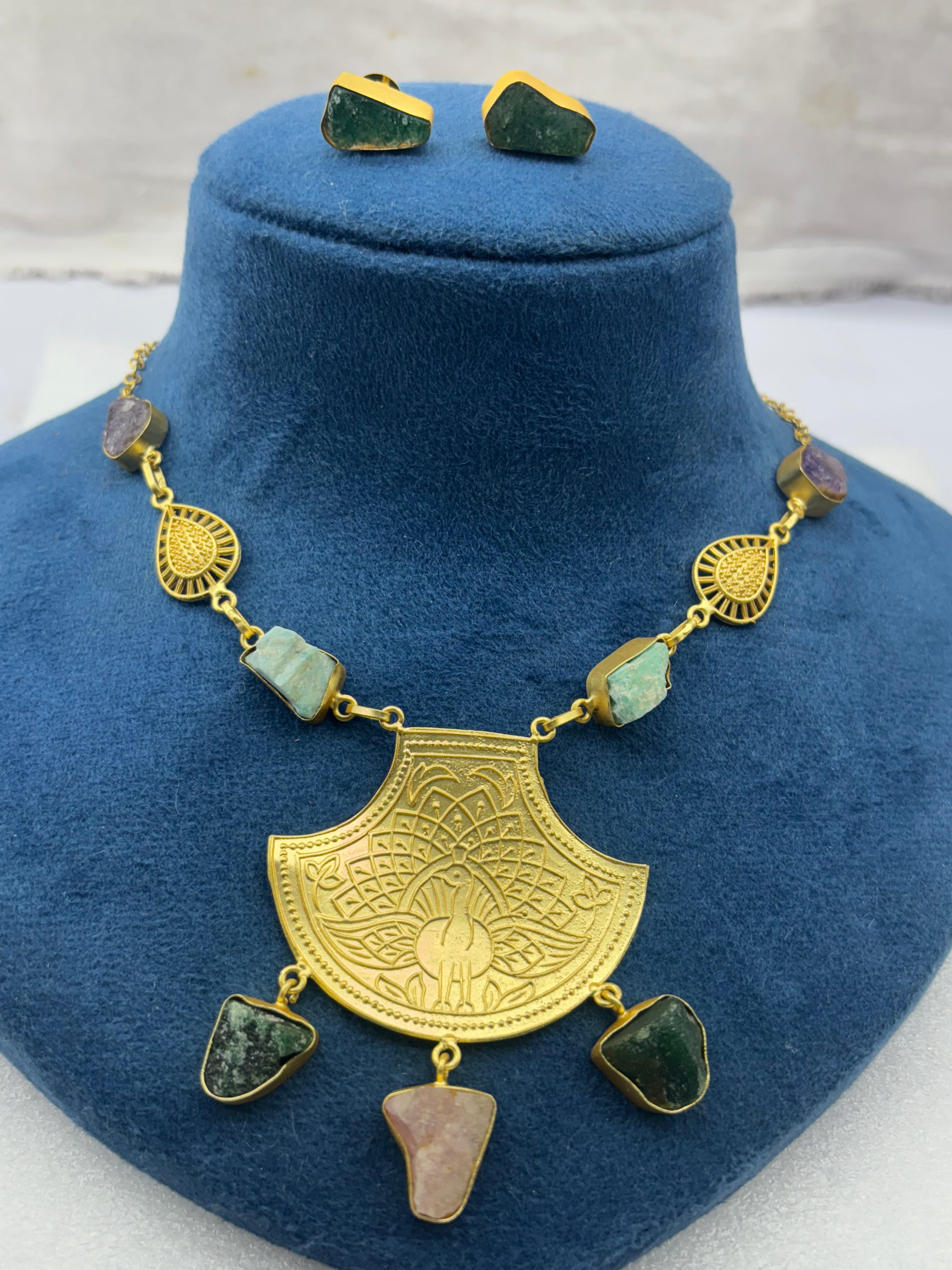 Royal Heritage Gemstone Necklace Set