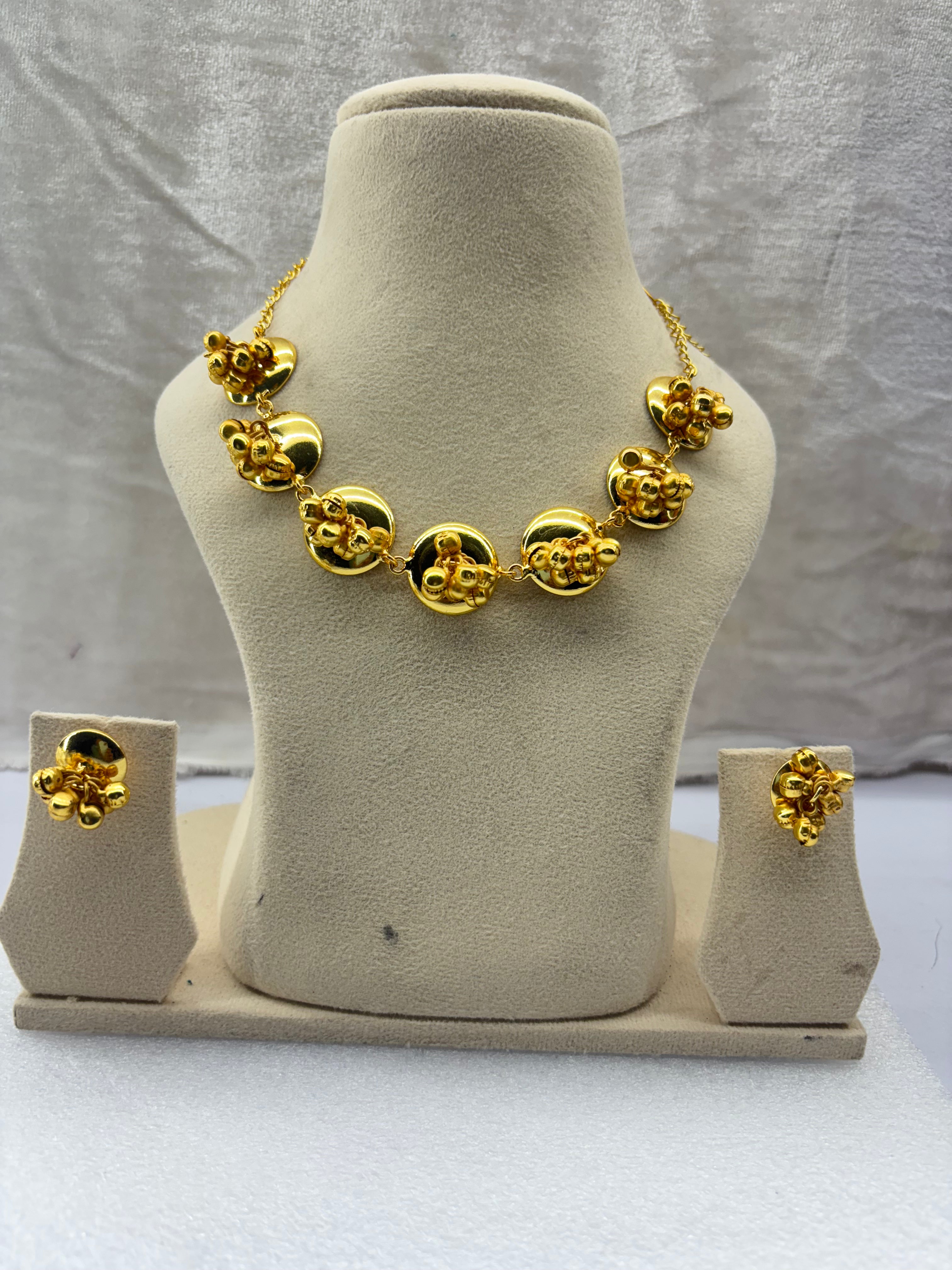 Amyraa Jewels – Golden Blossom Heritage Necklace