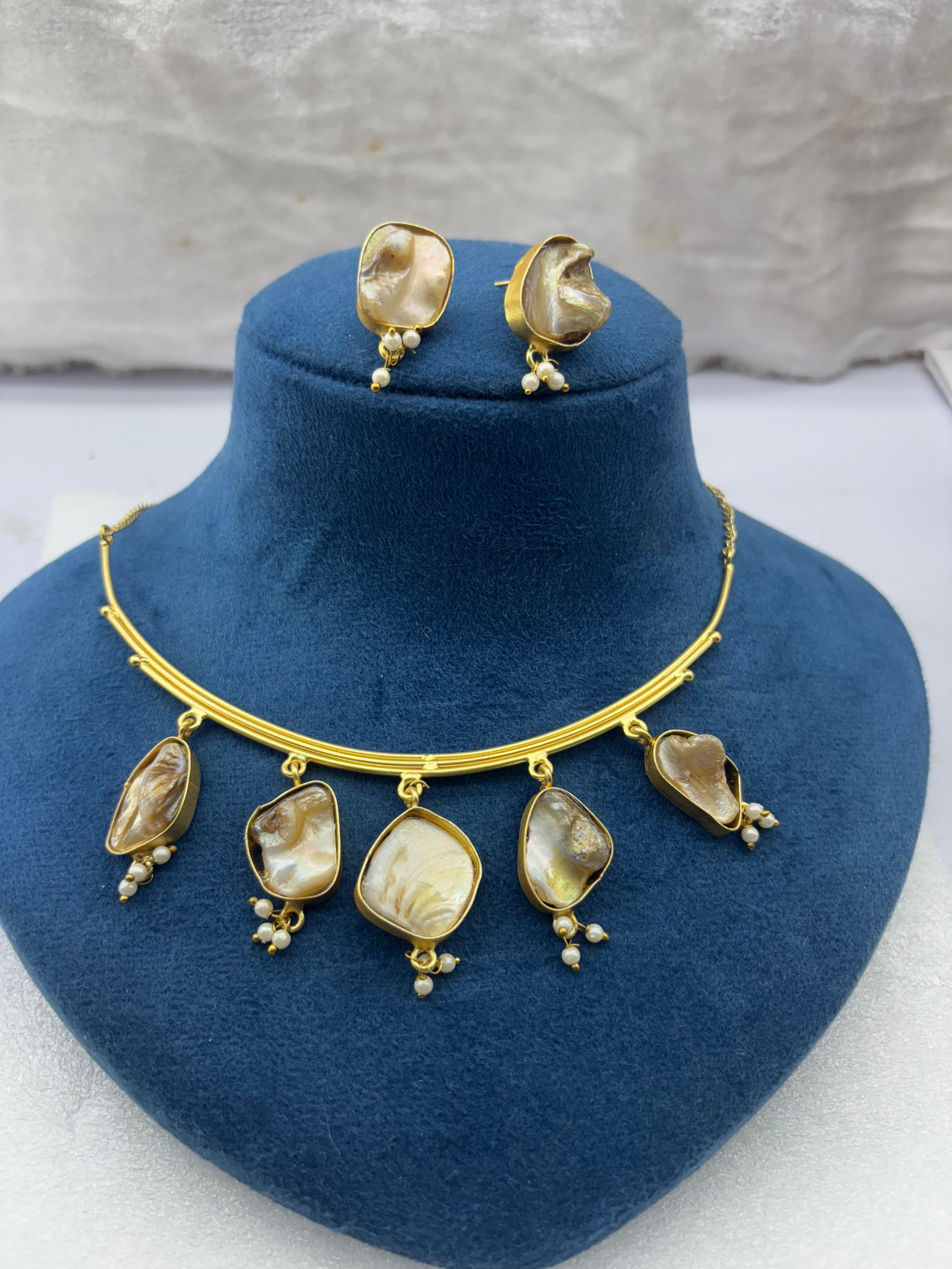 Amyraa Jewels – Golden Aura Citrine Necklace Set  “Beauty with Elegance”