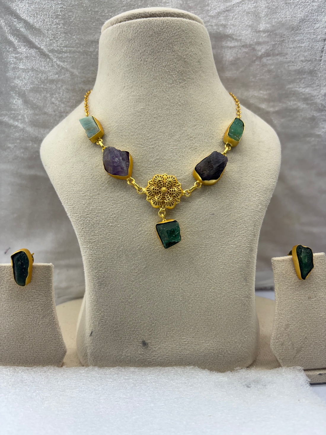 Amyraa Jewels – Royal Enchant Multi-Stone Necklace Set