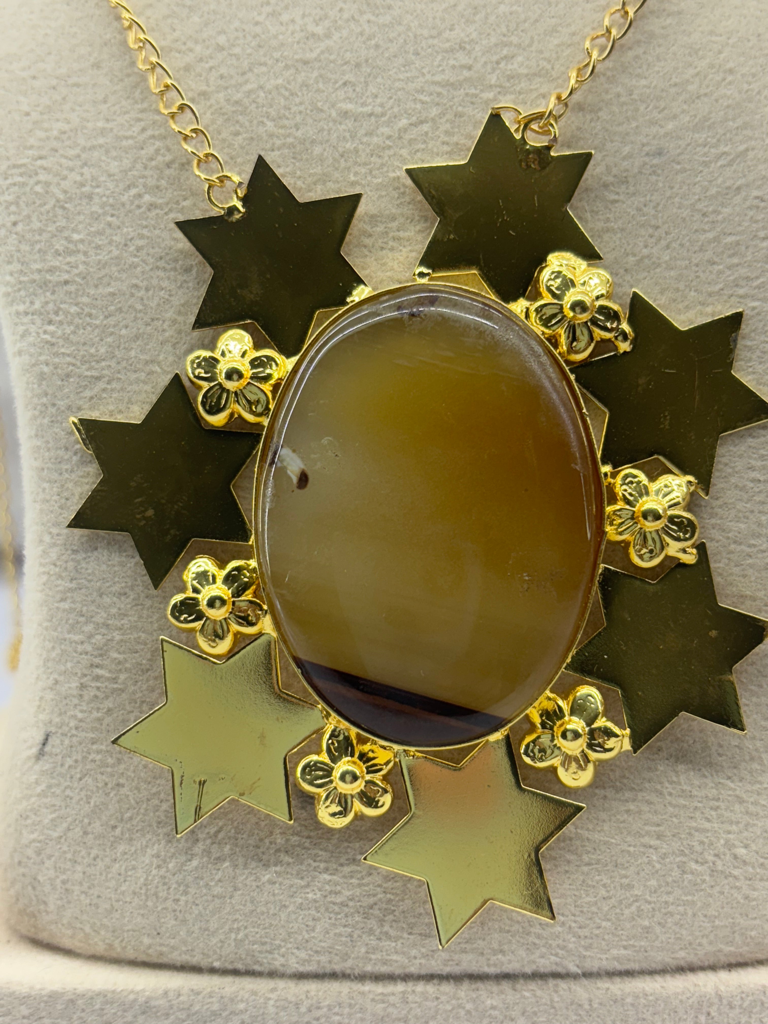 Amyraa Jewels – Starburst Golden Statement Necklace