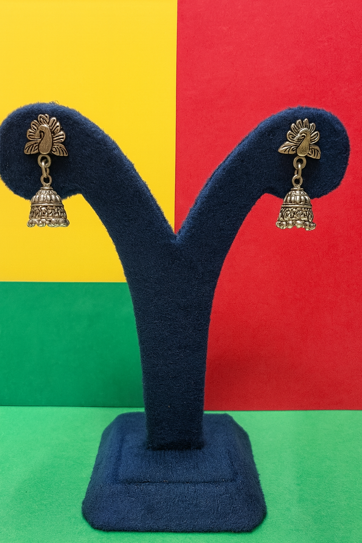 Antique Peacock Jhumka Earrings – Amyraa Jewels
