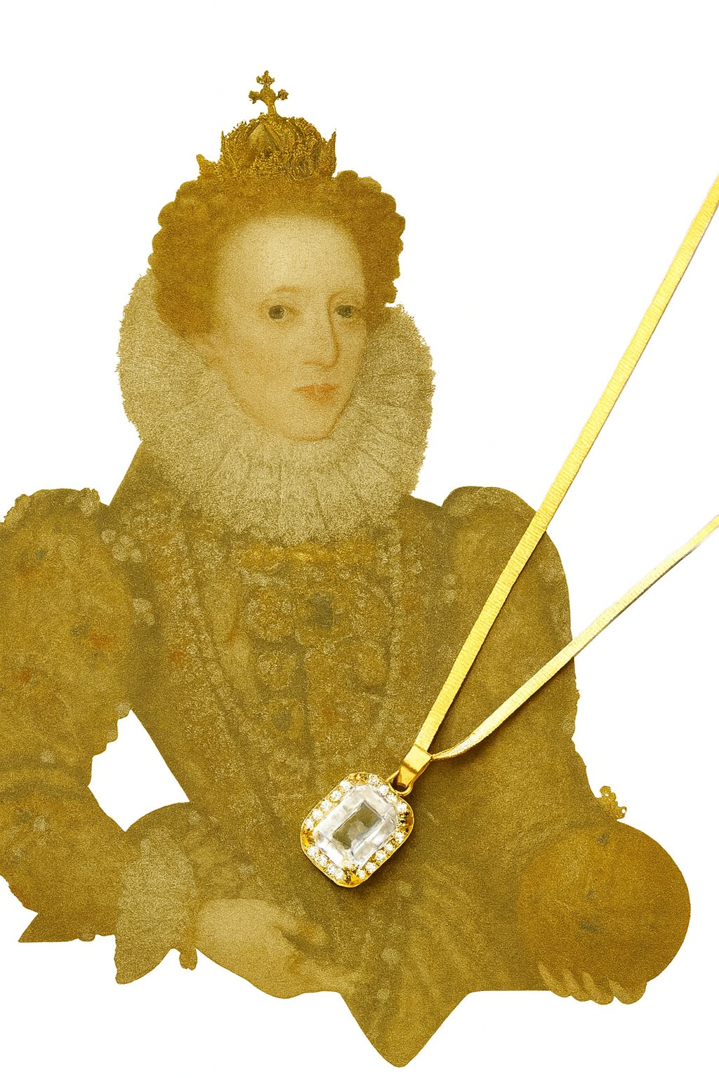 Regal Emerald-Cut Pendant Necklace