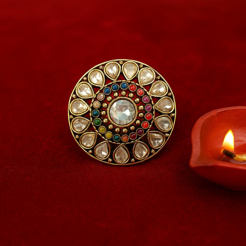 grand traditional cocktail ring