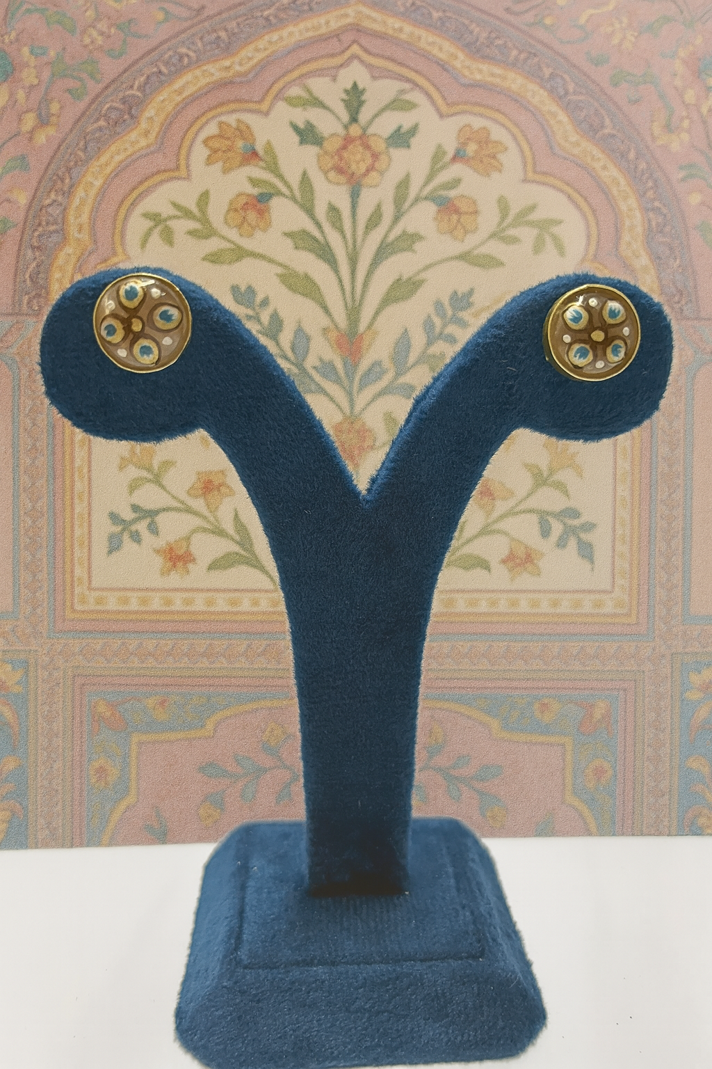 Regal Blossom Stud Earrings